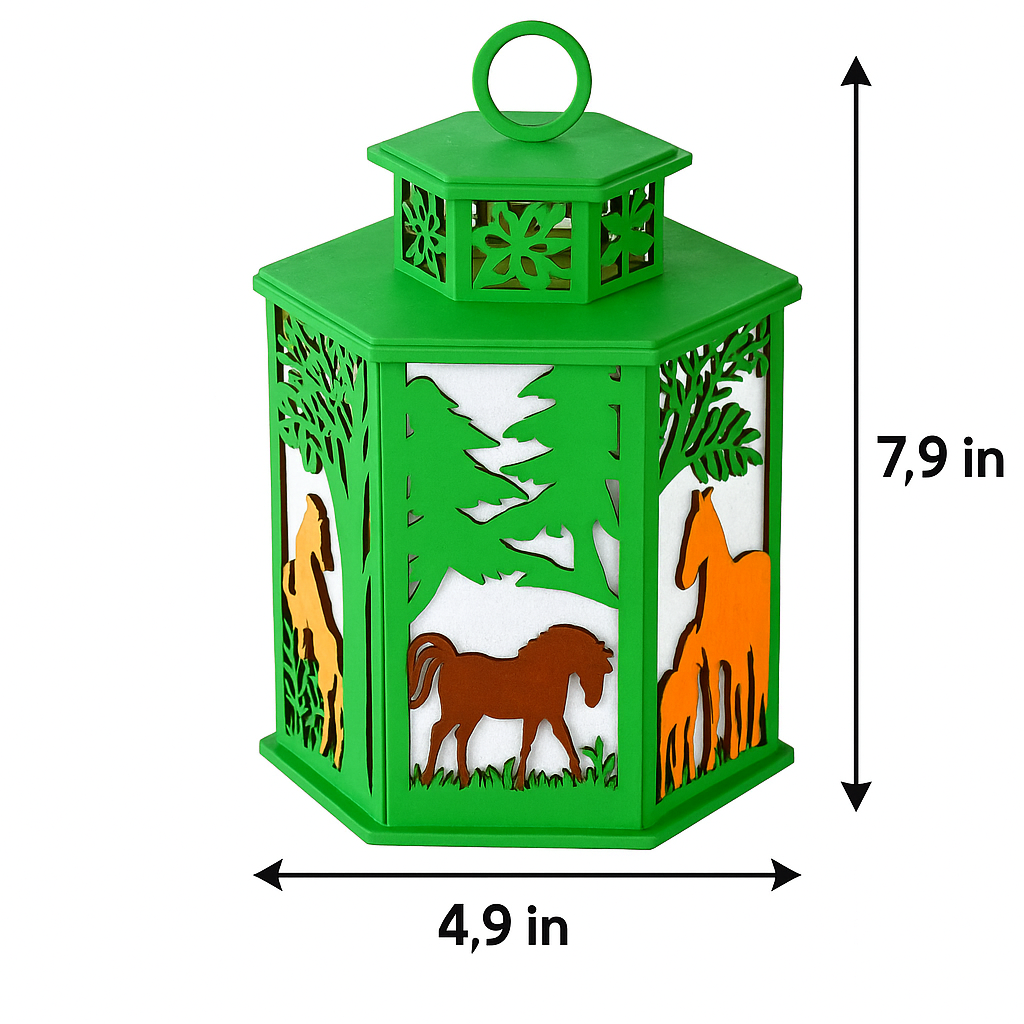 Forest Horse Art Lantern