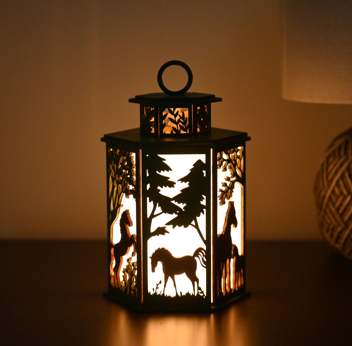 Forest Horse Art Lantern