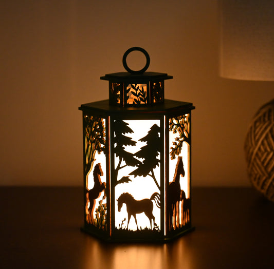 Forest Horse Art Lantern